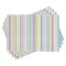 Ambesonne Pastel Place Mats Set of 4, Vertically Striped Pattern Different Colored Straight Lines Classical Old Fashioned, Washable Fabric Placemats for Dining Table, Standard Size, Multicolor